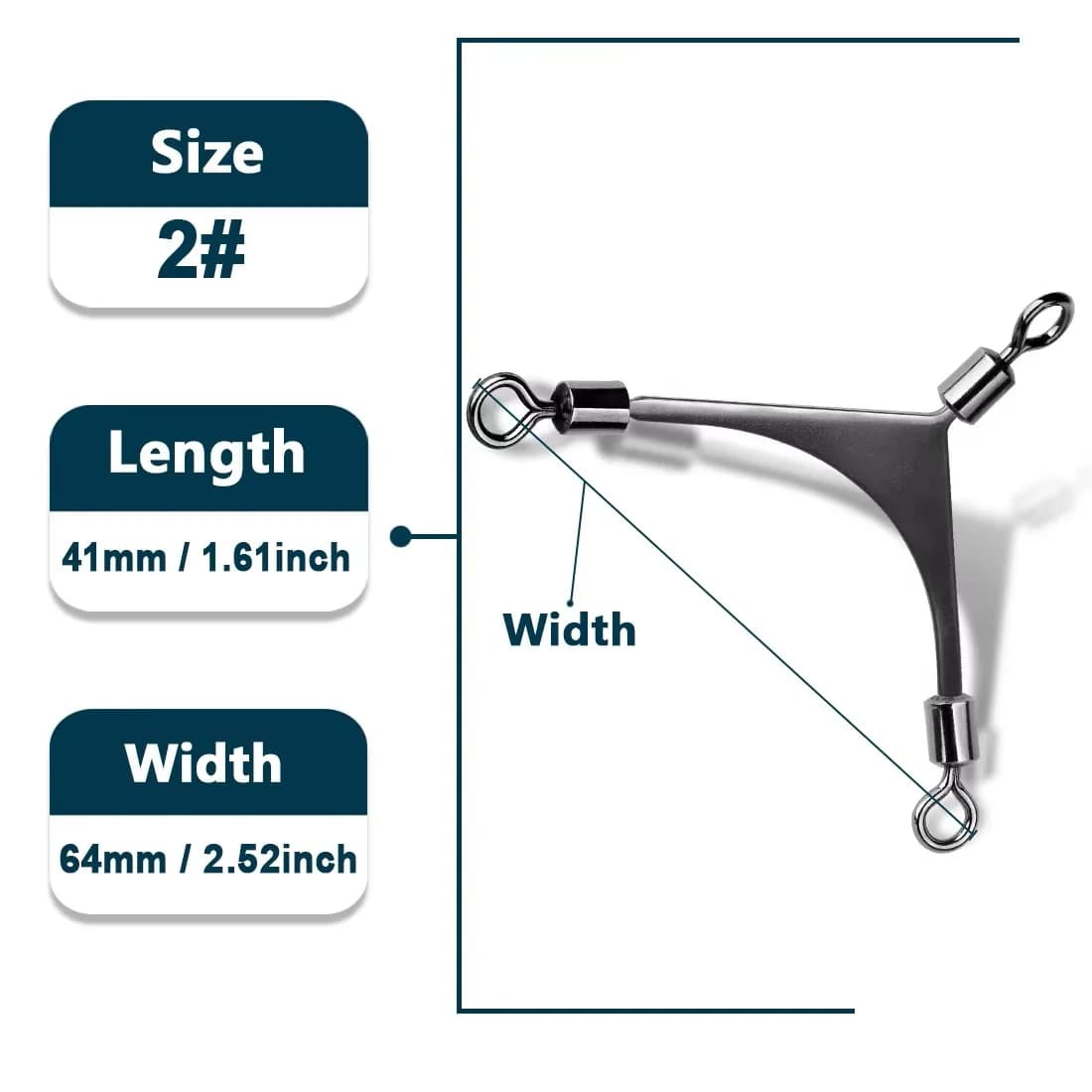 Girelle a barilotto triplo rotanti, 15-60 pz