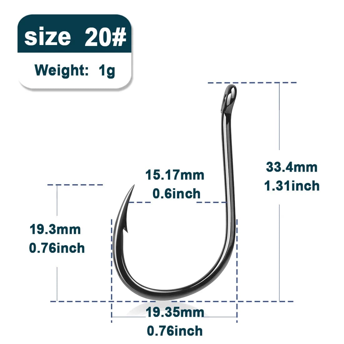 Ami J a Occhio con Anello per Polpi, 50 Pz