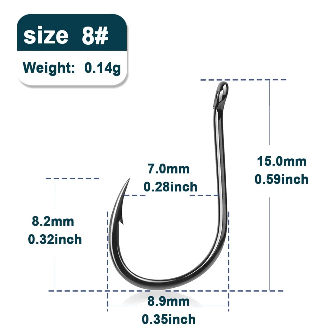 Ami J a Occhio con Anello per Polpi, 50 Pz