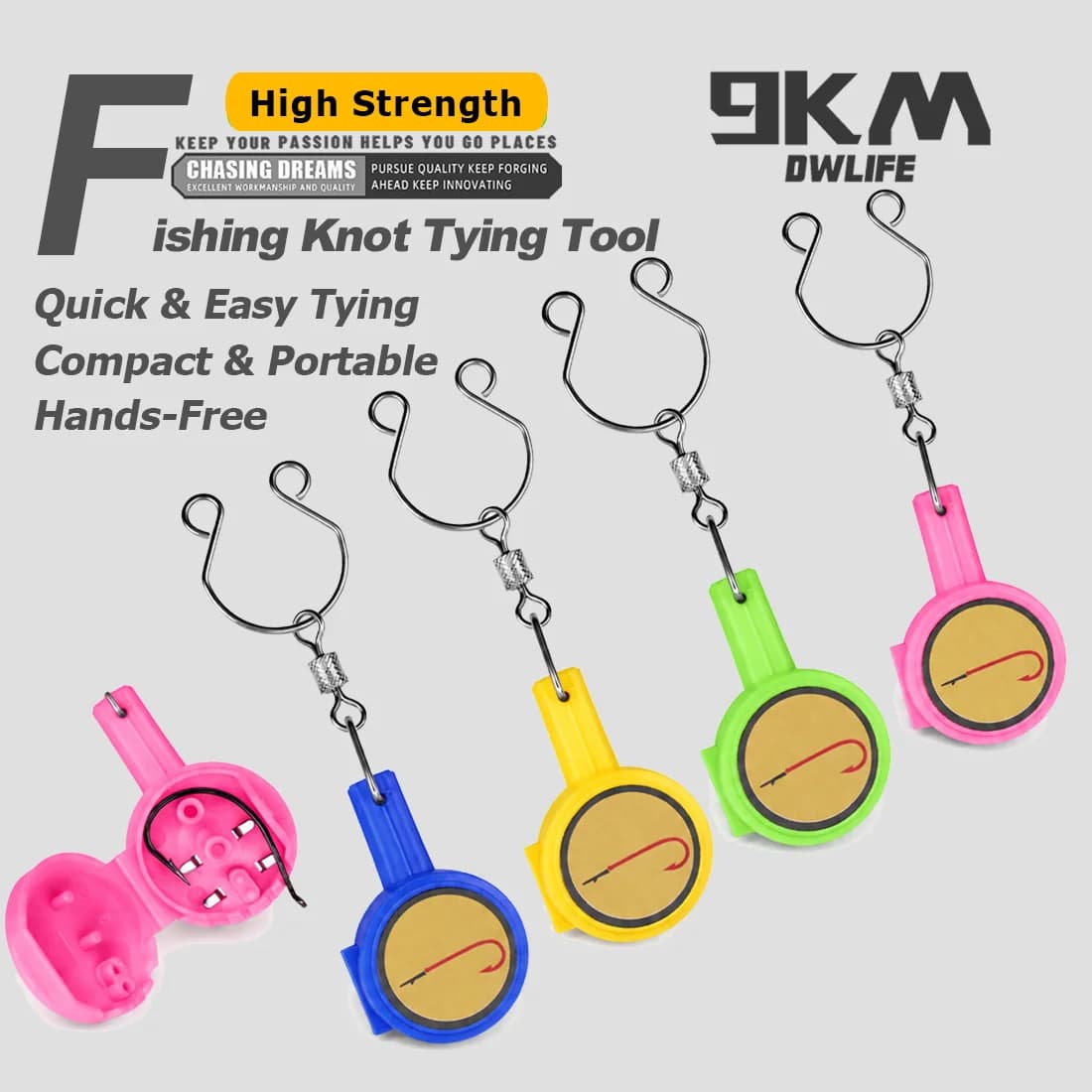 Set 5 Pezzi Attrezzi per Nodi Fly Fishing