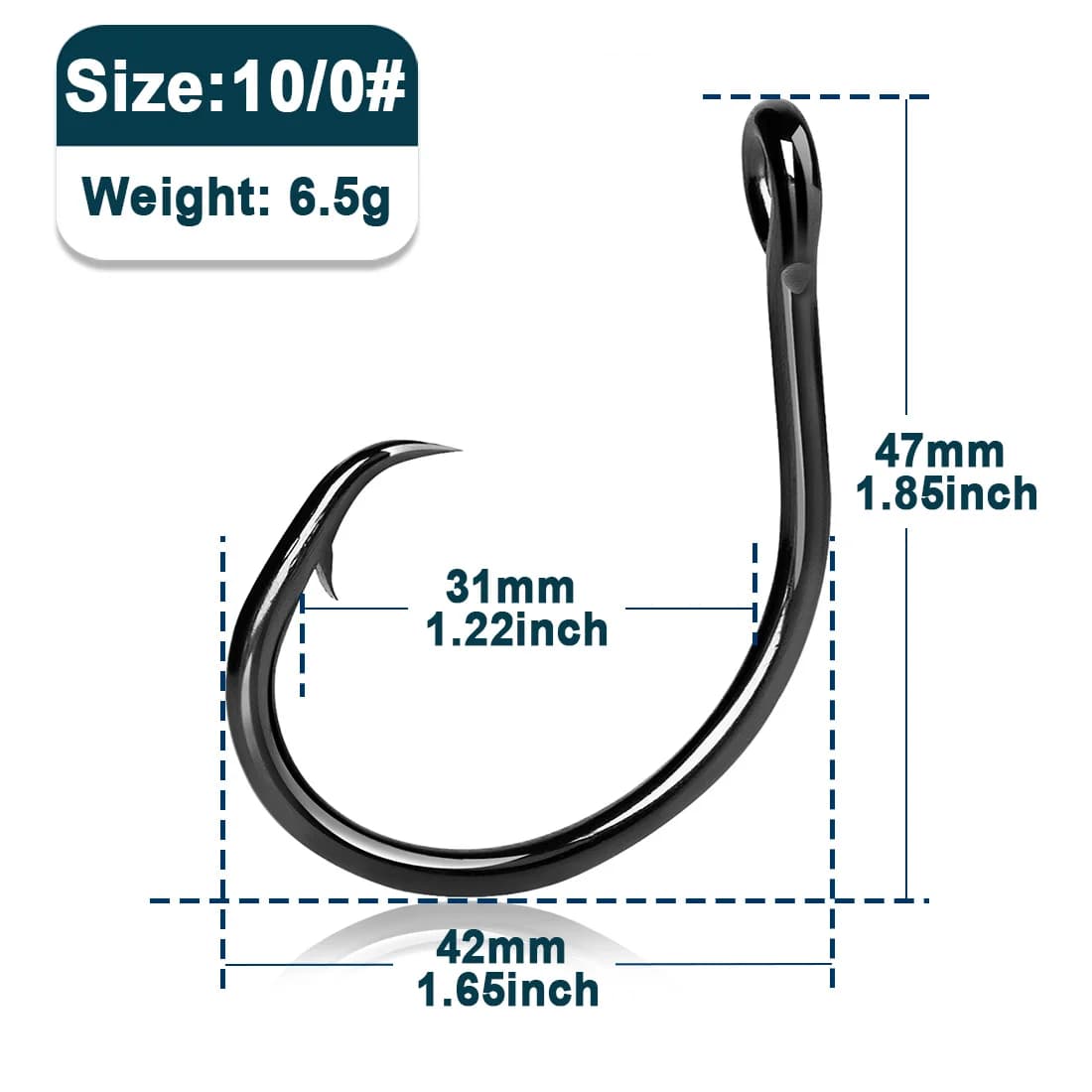 Ammi Circle Hooks 5X Forti, 25-50 Pz