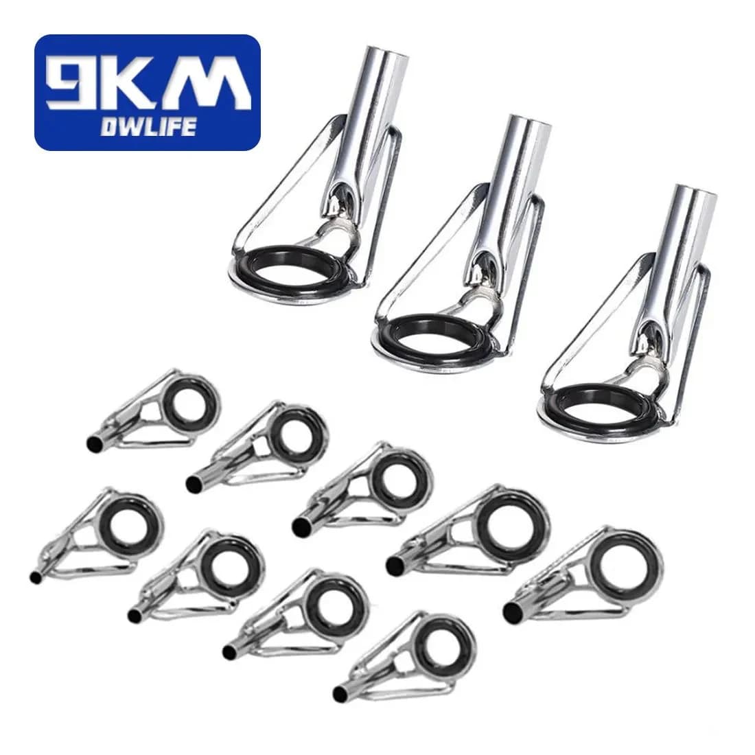 5Pz Anelli Guida per Canna in Acciaio Inox con Ceramica