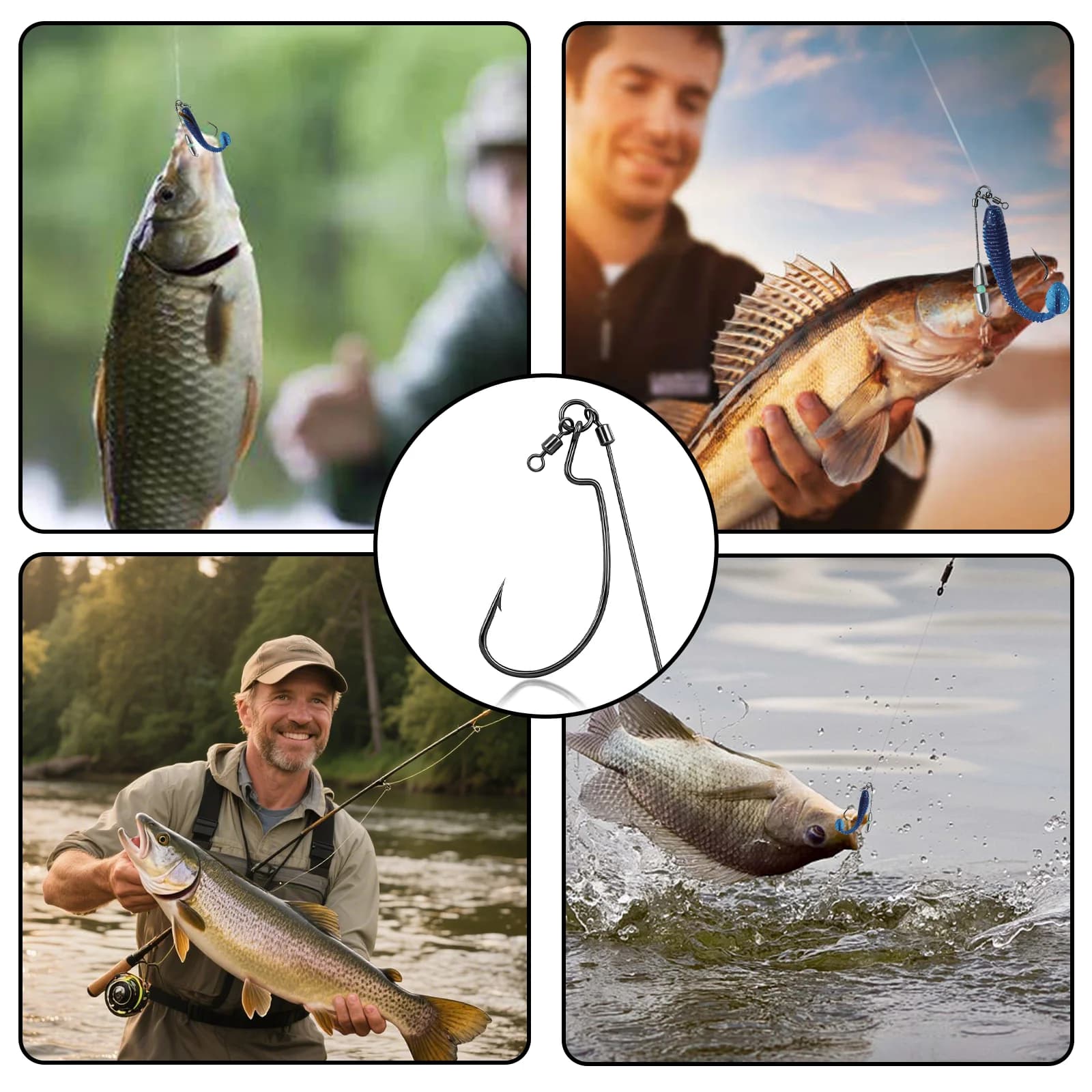 Uncini da Pesca Tokyo Rig Weedless 10 Pezzi