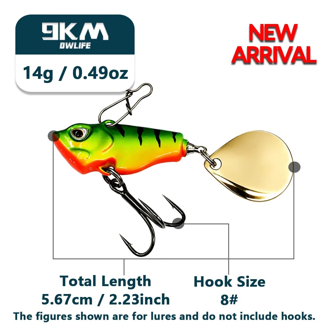 Crankbait VIB Affondante con Coda Rotante
