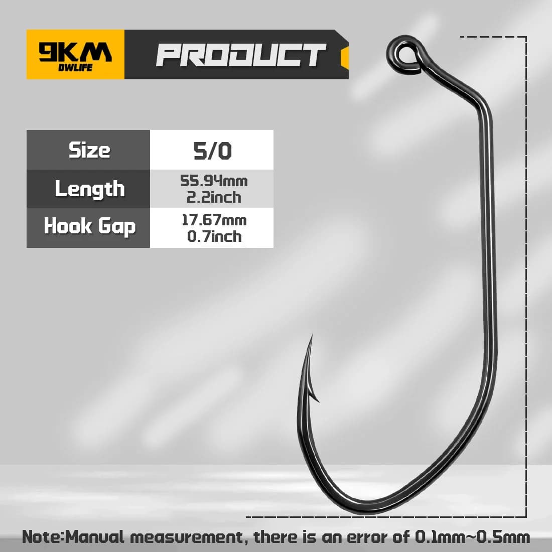 Aberdeen Jig Hooks a 60 Gradi, Gambo Lungo