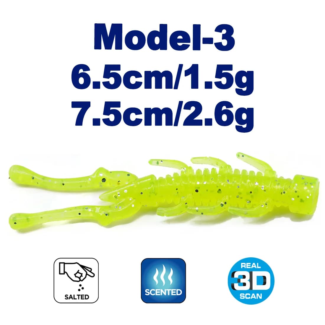 Esche morbide larve di libellula