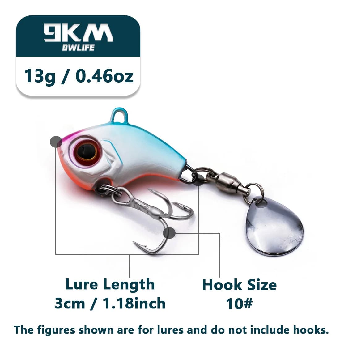 Crankbait VIB Affondante con Coda Rotante