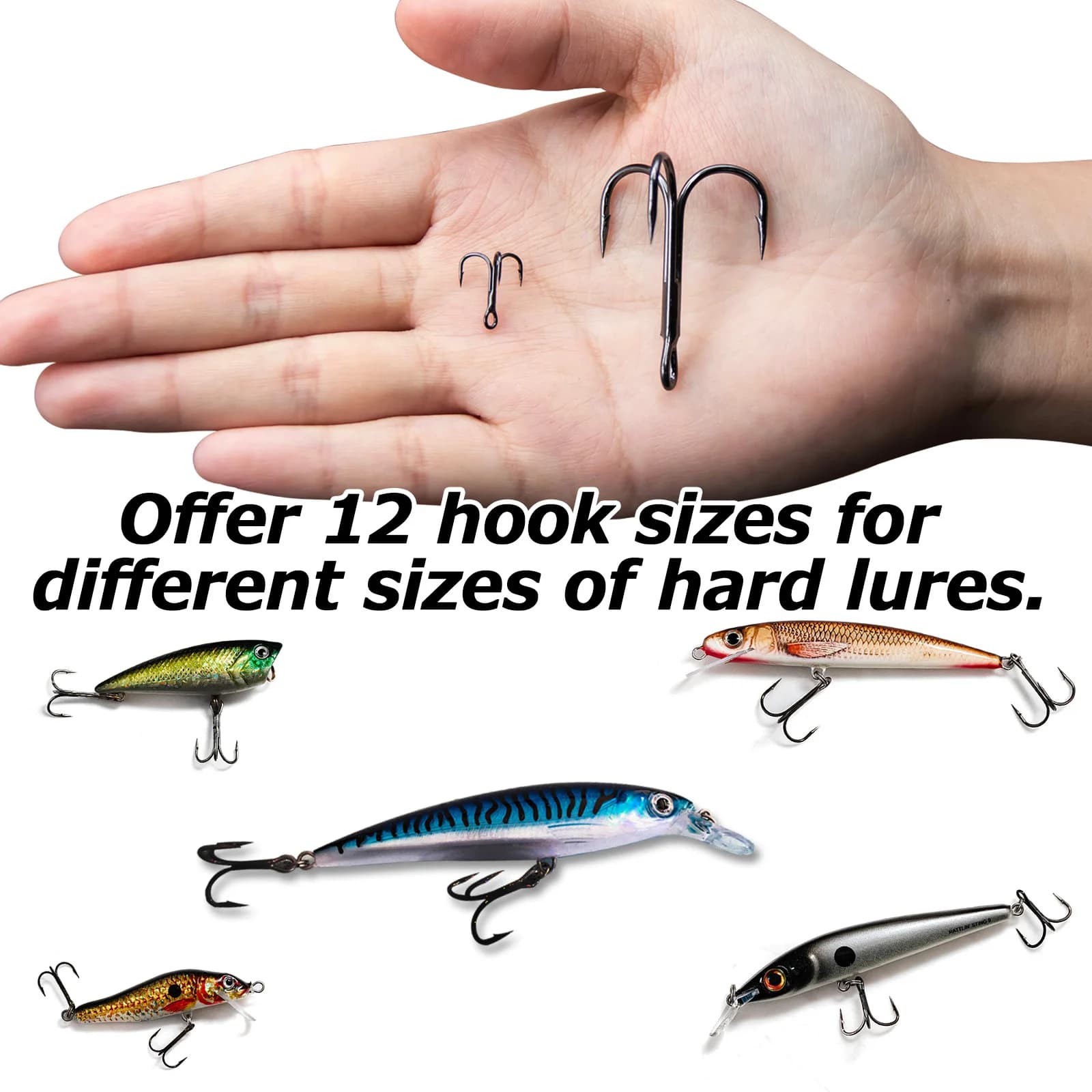 Ammi Tripli in Acciaio al Carbonio Elevato, 15 Pz