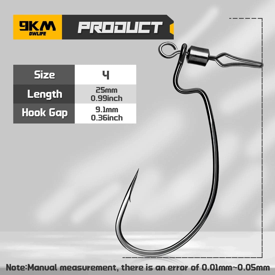 Aghi EWG per vermi con girelle, 30 pz