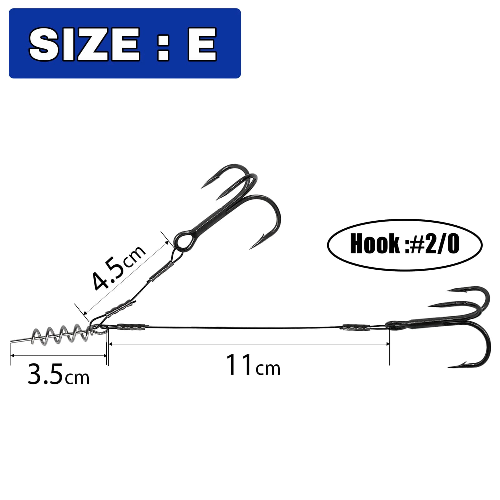 Montatura Stinger per Luccio con Amo Triplo per Esche Morbide